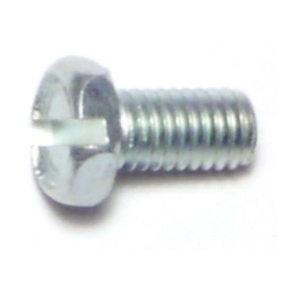 Midwest Fastener #10-32 x 3/8 in Slotted Hex Machine Screw, Zinc Plated Steel, 40 PK 65571 - main